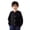 Black, variant on Girls and Boys Woolen Cardigan Crew Neck Button Down Open Front Long Sleeve Sweater Jacket Spring Autumn Soft Sweater Coat