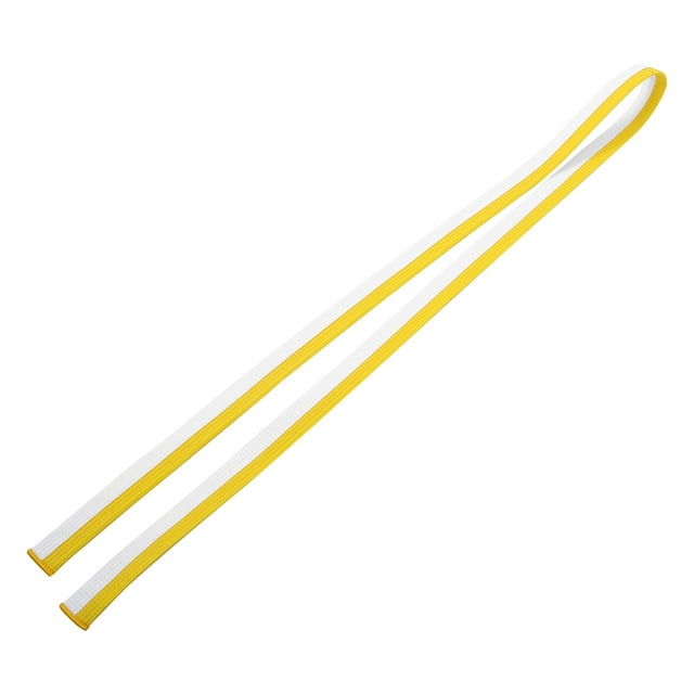 unbranded Cinturón De Práctica Amarillo Para Taekwondo Con Clásico Y Costuras Confiables De