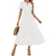 thumbnail image 1 of Vestido midi ZESICA 2025 casual de verano con manga corta y cuello en V, 1 of 9