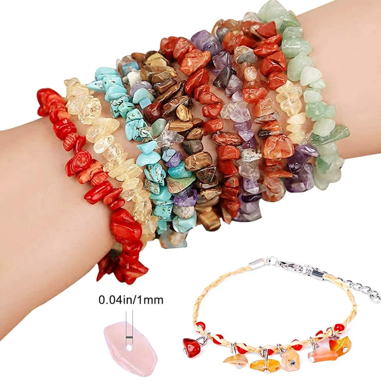 Irregular Chips Stone Beads 1250 PCS , 24 Colors Crystal Jewelry DIY Creating  Kit, Gemstone Beads Kit for Making Necklace Bracelet Earring in USA 