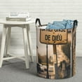 thumbnail image 6 of Gaeub Rustic French Signpost Dirty Clothes Storage Basket, Toy Storage Bin for Storing Clothing, Diapers, Toys-Medium, 6 of 6