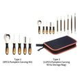 thumbnail image 4 of Graflsoa Premium 5-Piece Halloween Pumpkin Carving Set with Stainless Steel Tools for Creative DIY Designs, 4 of 6