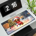 thumbnail image 3 of Merry Christmas Woofmas Xmas Noel Dachshund Santa Snowman Desk Mat Full Keyboard Mouse Pad Wiener Dog Lover Gifts Idea Large Mousepad - 13016, 3 of 5