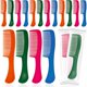 thumbnail image 1 of wonim44 100 pcs Combs In Bulk Individually Wrapped, 4 color Pocket Hair Combs Set for Women, Men and Kids, Colorful Travel Comb Bulk for Airbnb Homeless Hotel Shelter Home Charity, 1 of 1