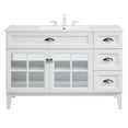 thumbnail image 4 of Modway Isle 48" Modern Wood Single Sink Bathroom Vanity Cabinet in White, 4 of 9