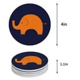 thumbnail image 1 of RYLABLUE Merry Christmas Set of 4 Round Coaster for Drinks, Absorbent Ceramic Stone Coasters Cup Mat with Cork Base for Home Kitchen Room Coffee Table Bar Decor, 1 of 5