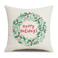 thumbnail image 2 of Naiovety Funda de almohada navideña con estampado de Navidad, funda de cojín para sofá, funda de almohada decorativa para el hogar, sofá, Navidad, Kits de decoración para fiestas No.02 Naiovety HA007803-02, 2 of 6
