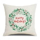 thumbnail image 1 of Matsuzay Funda de almohada navideña con estampado de Navidad, funda de cojín para sofá, funda de almohada decorativa para el hogar, sofá, Navidad, Kits de decoración para fiestas No.02 Matsuzay HA007803-02, 1 of 6