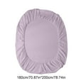 thumbnail image 4 of Fitted Sheet Queen Bed Sheets Solid Color Ease Skin Friendly Machine Washable Sheets Mattress Protector Cover for a Cozy and Elegant Sleep, 4 of 7