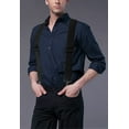 thumbnail image 6 of Mens Suspenders 2" Wide Adjustable and Elastic Braces X Shape Work Suspender with Very Strong 4 Swivel Hooks, 6 of 6