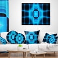 thumbnail image 4 of Designart Blue on Black Thermal Infrared Visor - Abstract Throw Pillow - 12x20, 4 of 5