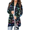 thumbnail image 1 of Cárdigan de mujer con parte delantera abierta, camiseta de manga larga, cárdigan de otoño, cárdigan suelto, camisa estampada, cárdigan, Top, cárdigan de fiesta, camisa Odeerbi ODB-2, 1 of 5