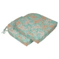 thumbnail image 2 of Vargottam Non Slip DiningChairCushionU-ShapedPrinted Indoor/OutdoorChairPadsHome Decor Reversible & Machine Washable DiningChairPad With String Ties - Set Of 2-Aquamarine Green, 2 of 8