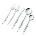 thumbnail image 2 of VeZee Disposable Plastic Noble Collection Shiny Silver Top/White Bottom Flatware Set Pack of 240, 2 of 4