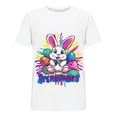 thumbnail image 5 of Enjoytime Cute Tops for Women Easter Bunny Graphic Crewneck Shirt Casual Funny Short Sleeve Tee Shirts, 5 of 5
