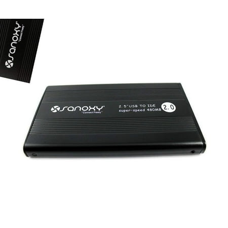 SANOXY USB 2.0 External 2.5-Inch HDD Enclosure Case for PC, Mac (IDE