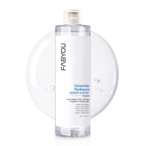 FABYOU Ceramide Panthenol Skin Barrier Support Toner 10.14 Oz / 300ml - Hidratación profunda y cuidado de la barrera de humedad - Cuidado de la piel coreano