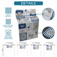 thumbnail image 6 of Summer Ocean Table Runner 72 Inches, Nautical Coastal Fish Food Wine Crab Navy Blue Bed Runner Dresser Scarves Tabletop for Indoor Outdoor Parties/Ceremony/Banquet, 14" x 72", 6 of 9