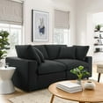 thumbnail image 2 of Modular Deep Sofa, Black, Fabric, Modern Contemporary, Living Lounge Cafe Room Hotel Lobby Hospitality, 2 of 9