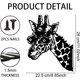 thumbnail image 2 of Estacas de metal con forma de jirafa para decoración de jardín, diseño de animales, de hierro, para exteriores, para árbol, patio, jardín, escultura de metal, regalo para inauguración de la casa,, 2 of 8