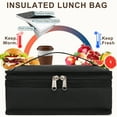 thumbnail image 6 of Small Snack Bags Mini Cooler lunch Bag Insulated Pouch for Adults Work Travel, Black, 6 of 7