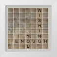 thumbnail image 1 of Longfellow Designs 26x26 White Modern Wood Framed Museum Art Print Titled - Wish Enough, 1 of 4