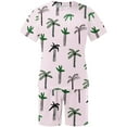 thumbnail image 5 of Edvintorg Summer Sets Men 2 Piece Outfits Hawaiian Print Short Sleeves Casual Beach Short Sleeve Round-Neck Shirts and Shorts Sets Men Clothing XXL, 5 of 5