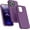 Grape, variant on Compatible with iPhone 13 Pro Case 6.1 inch(2021) | Premium Liquid Silicone Rubber | Soft Anti-Scratch Microfiber Lining Full-Body Protection Case for iPhone 13 Pro, Grape