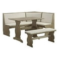thumbnail image 1 of Riverbay Furniture Transitional Wood Corner Nook Dining Set in Brown, 1 of 23