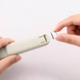 thumbnail image 6 of Portable Paper Fastener Stapler, Push-Type Paper Clip Dispenser, Reusable Metal Clips Stapler, Multi-Use Document Stapler, No-Pin Stapleless Stapler for Office, Home, File Organization,White, 6 of 7