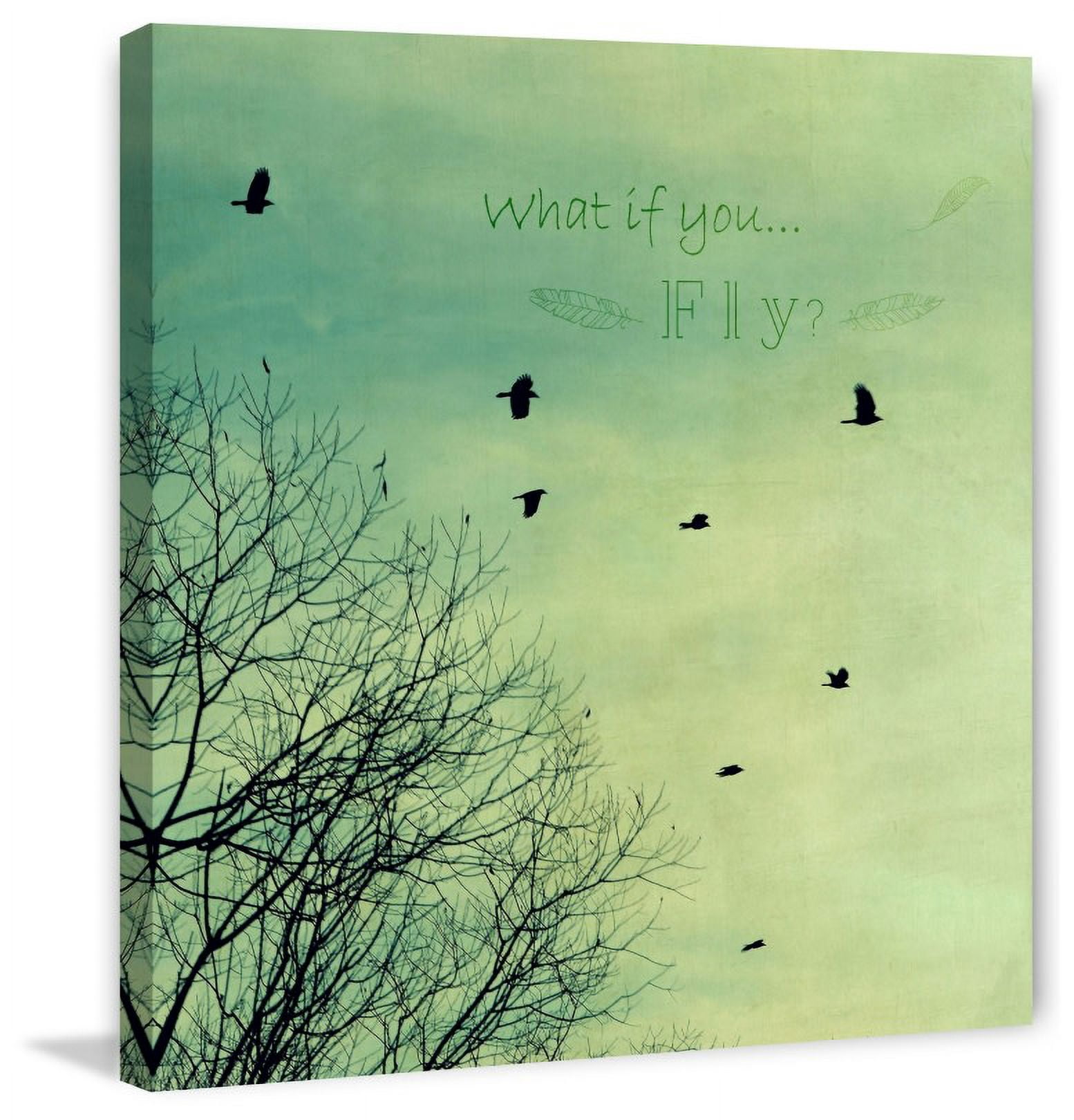 Marmont Hill "What If You Fly" by Robert Dickinson Painting Print on Canvas