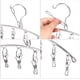 thumbnail image 2 of Tendedero de ropa de acero inoxidable de Fashion Easy, paquete de 3, con 10 pinzas para secar calcetines, toallas, pañales, sujetadores, ropa de bebé, ropa interior, calcetines y guantes, 2 of 5