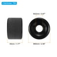 thumbnail image 2 of Uxcell 65mm 78A Soft Cruiser Wheels Street Wheels Skateboard Wheel PU Frosted, Black 4 Pack, 2 of 5