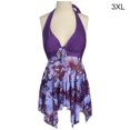 thumbnail image 2 of sweethay 2021 Sexy traje de baño de una pieza Push Up traje de baño mujer volante ajustable hombro traje de baño traje de baño ropa de baño Traje de baño Púrpura XXXL sweethay OD001289-36, 2 of 6