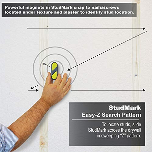 Powerful Rare Earth Magnets Marks up to 5 Stud Locations Markers Only No Batteries Needed Calculated Industries 7355 StudMark Magnetic Stud Finder 5 Removable Magnet Marker Set Compact