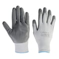 thumbnail image 4 of par de guantes de trabajo resistentes al aceite antideslizantes recubiertos de nitrilo guantes de mantenimiento elásticos transpirables grises, 4 of 8
