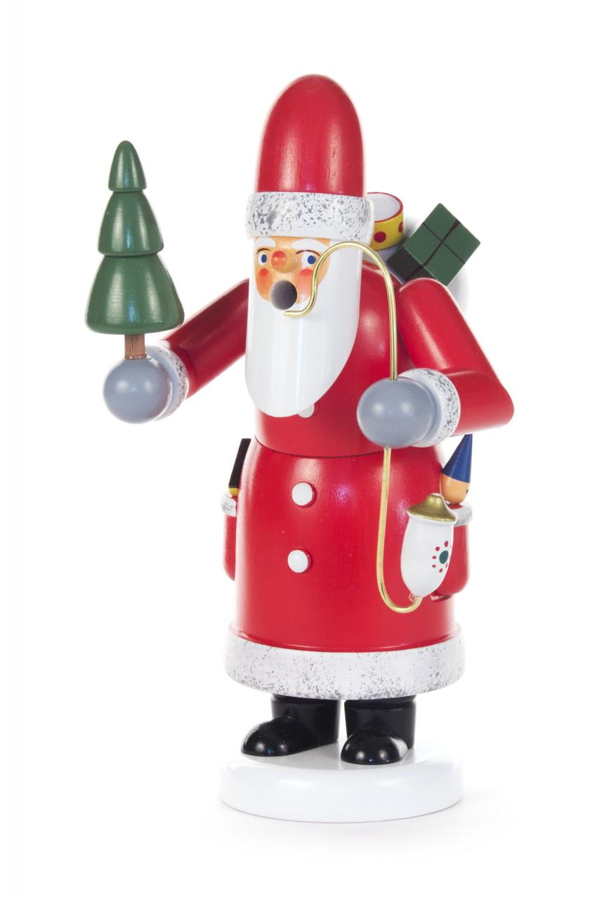 Small Wooden Santa Clause Made In Germany Incense Burner Smoker 