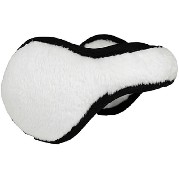 180s Women's Lush Two Tone Wrap Around Earmuffs, White