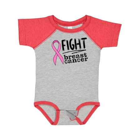 

Inktastic Fight Breast Cancer Pink Ribbon Gift Baby Boy or Baby Girl Bodysuit
