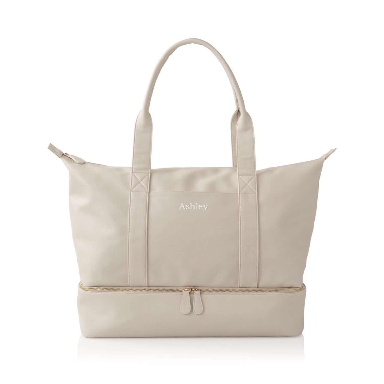 leather weekender tote