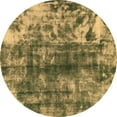 thumbnail image 1 of Ahgly Company Indoor Round Abstract Brown Modern Area Rugs, 3' Round, 1 of 4