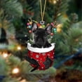thumbnail image 4 of Adorno navideño de perro, letrero colgante de madera para árbol de Navidad, estatuas, decoraciones, colgante, regalo, 4 of 4