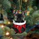thumbnail image 4 of Adorno navideño de perro, letrero colgante de madera para árbol de Navidad, estatuas, decoraciones, colgante, regalo, 4 of 4
