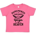 thumbnail image 3 of Inktastic Handpicked for Earth By My Yaya in Heaven with Angel Wings Boys or Girls Toddler T-Shirt, 3 of 5