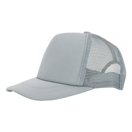 QASIEATN Outdoor Solid Color Light Plate Embroidery for Men and Women Sunscreen Truck Driver Hat Net Hat Daily Wear Casual Accessories Visors for Women and Men