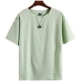 thumbnail image 3 of Short sleeved T-shirt for men's summer new trend casual solid color versatile base handsome t-shirt 268, 3 of 6