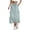 Light Blue02, variant on Costeam Womens Drawstring Elastic High Waist Midi Cargo Skirt Multi Square Patch Cargo Pockets Loose A Line Mid Calf Lightweight Soft Breathable Casual Utility Skirt