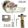 thumbnail image 3 of ADA Door Lock with Indicator in Satin Nickel Right-Handed, 3 of 7