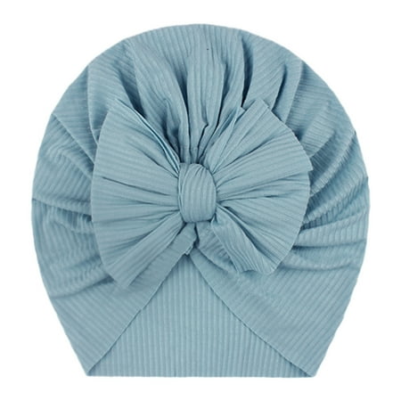 

Relanfenk Baby Hats Toddler Kids Boy Girl Solid Knotted Beanie Bow Headwear Accessories Hat