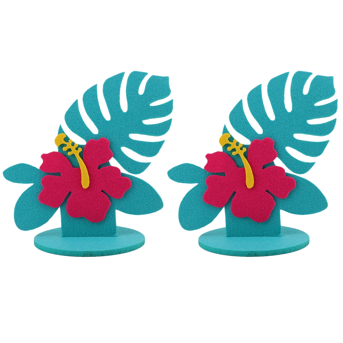 Frcolor Hawaiian Felt Ornament Craft Flower Party Diy Favor Kit